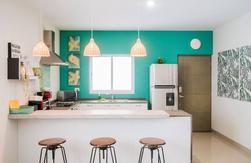 Los Cabos Apartment | BajaSur Beach, Short Walk to MEDANO Beach & Rooftop Pool amazing ocean view