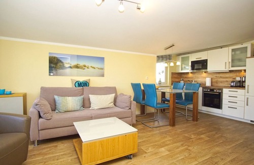 Gohren Apartment | Balcony, free use of the AHOI adventure pool and sauna - Sea view apartment 59