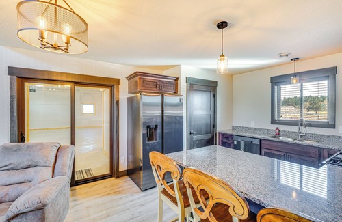 Sturgis Cabin | Balcony & Views: Sturgis 'Twin Peaks' Cabin