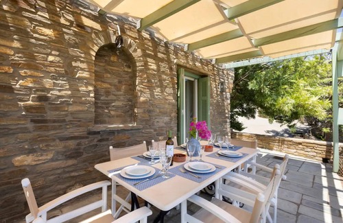 Steniai Villa | Beachfront Andros Retreat | Villa Stenies Ilios | 3 bedrooms