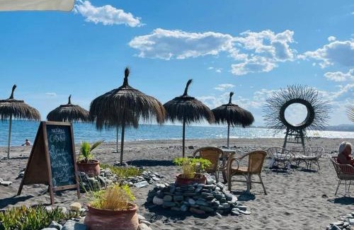 Mezquitilla Apartment | Beachfront apartment - terrace with sea view - pool