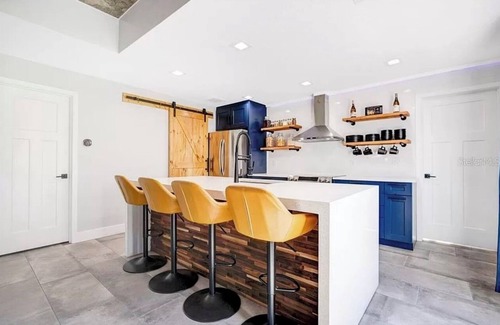 Sanford Condo | Beautiful Blue oasis in historic Sanford - KING SUITE with full washer dryer