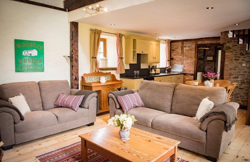 Rousky House | Beautiful converted stone barn, huge open fire, panoramic view of countryside