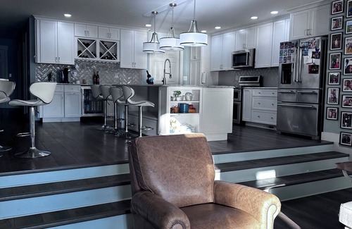 Wolcottville House | Beautiful Lake house with private sandy beach, kayaks, 5 beds, 5 bath and spa!