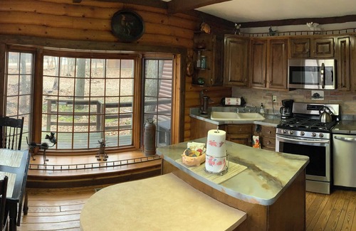 The Galena Territory Cabin | Beautiful Log Cabin with Fireplace, Fire Pit, Hot Tub & Wifi