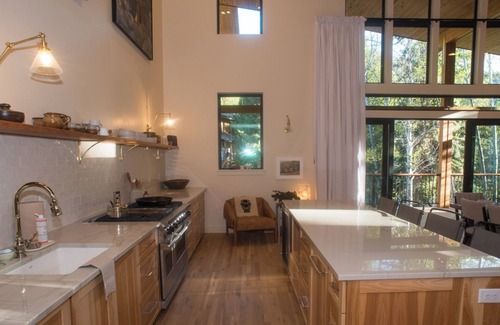 Warm Springs House | Beautiful Mountain Modern Home with well equipped kitchen. Perfect for families.