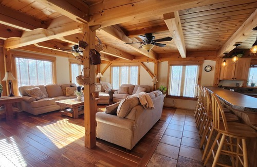 Dunbarton House | Beautiful Post & Beam home with 4 Bedroom, 2.5 baths, and a Hot Tub on back deck