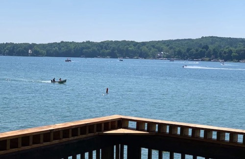 West Bend House | Big Cedar Lake, 125 feet of sandy frontage, beautiful shore, sunsets, spacious