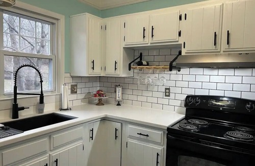 French Lick House | Bird's Eye View- Bungalow with Screened-in Porch and Fireplace