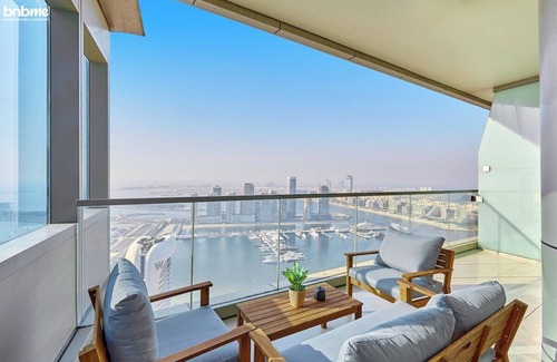 Dubai Apartment | bnbme | Sea View from 54th Floor | Heart of Marina