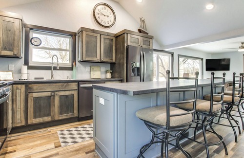 Oconto House | Boat Dock: Riverfront Oconto Home!