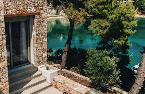 Votsi Villa | Boutique villa with private pool in Alonissos island, Greece. Mesmeric sea view.