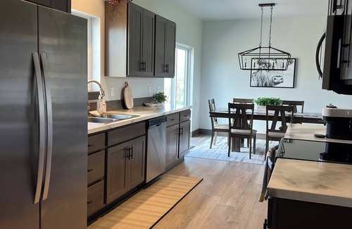 Kalispell House | Brand new house with deck and amazing views on large country lot close to town.