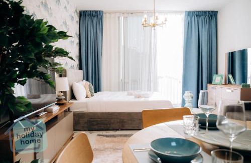 Al Hamra Village Apartment | Brand New Studio Canal View