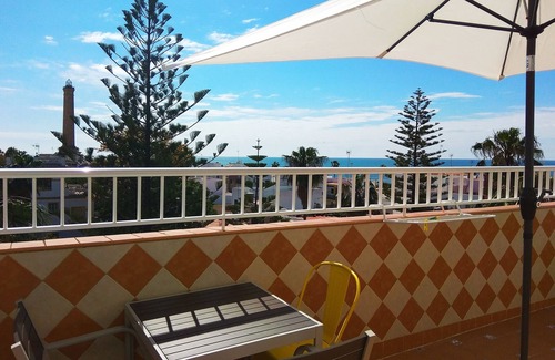 Chipiona Apartment | Bright penthouse with very large terrace and spectacular frontal sea views