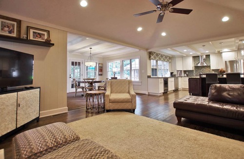North Buckhead House | Buckhead home. Outdoor fireplace, private infinity edge pool & hot tub.
