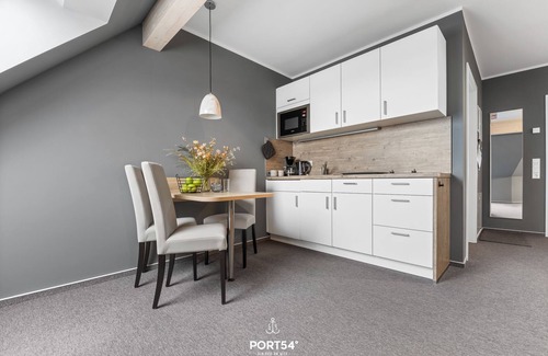 Dagebuell Apartment | Bude 4 directly on the dike in Dagebüll for 2 persons with water view