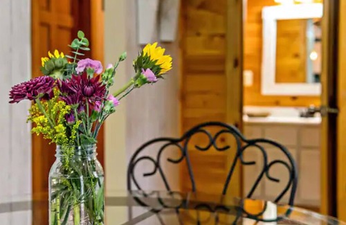 Marion Cabin | Cabin w/ Large Fenced in Backyard, 2 Fire-Pits, Cozy Sofa, Fire-Place, Bike Rack