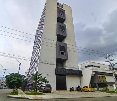 San Antonio Apartment | Cali - Apartaestudios Edificio Miro Living Refugio