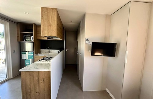 Audenge House | Camping Le Braou * - Mobile Home 4 Rooms 6 People Air Conditioned + TV
