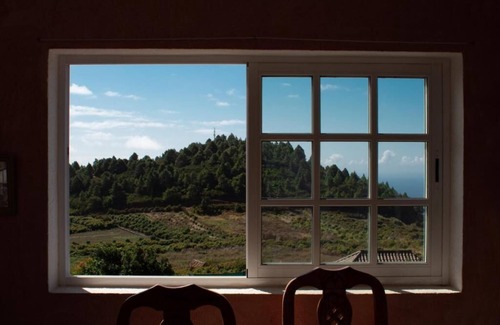 Puntallana Cottage | CASA ALBA, rustic house on the hill with heated pool-spa and sea views