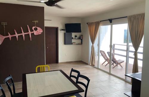 Mahahual Apartment | Casa Atún Mahahual, vista al Mar Caribe
