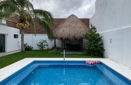 San Miguel House | Casa Palancar with beautiful swimming pool and private palapa
