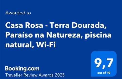 Brasilia House | Casa Rosa - Terra Dourada, Paraíso na Natureza, piscina natural, Wi-Fi
