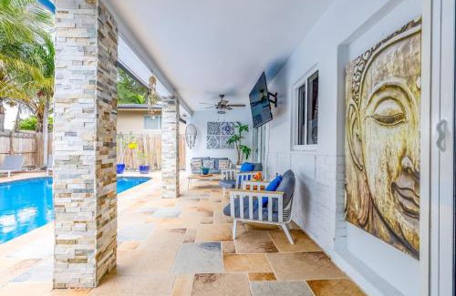 Hallandale Beach Villa | Casa Tropicana - Heated Pool, Game Room & Mins from beach