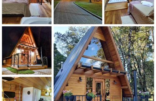 Canela Ski Chalet | Chalé Magia das Hortênsias, relaxe na hidromassagem!
