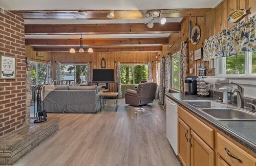 Steele Creek Cottage | Charming 2BR/1BA Lakefront Cottage w/Private Beach and Dock