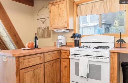Sugarloaf Cabin | Charming A-Frame home, wood fireplace, 7 miles to The Village and ski resorts.