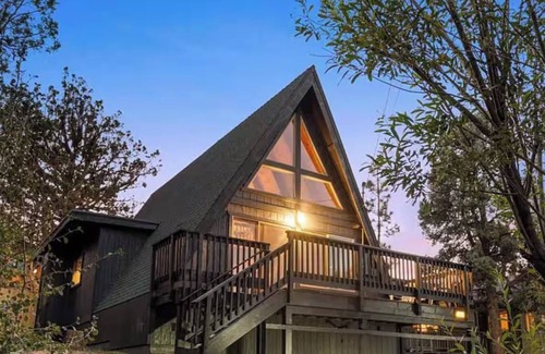 Sugarloaf Cabin | Charming A-Frame home, wood fireplace, 7 miles to The Village and ski resorts.