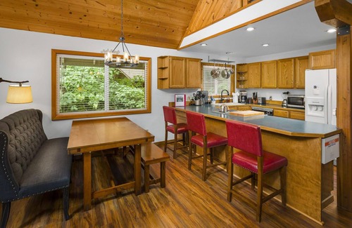 Skykomish House | Charming cabin with hot tub, firepit, wood stove, & W/D - near Stevens Pass