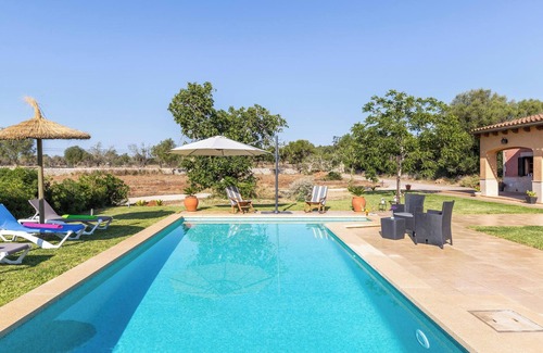 Sencelles Villa | Charming Finca "Son Pou" with Mountain View, Pool, Wi-Fi, Terrace & Garden