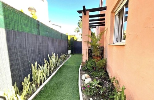 Puerto Rey Apartment | Charming Ground Floor with Large Corner Garden Ideal For Enjoyment