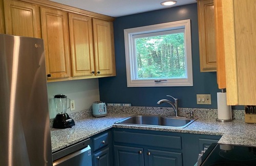 Barnstead Ski Chalet | Charming home in Locke Lake community with beach/pool/tennis/golf!