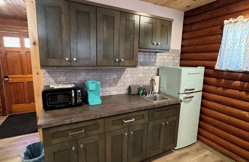 Cambridge Cabin | Charming log cabin on back gravel road with peace, quiet & the amenities of home