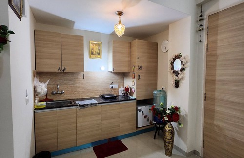 Vrindavan Apartment | Charming studio in enchanting Vrindavan with AC, kitchenette,TV & pretty Balcony