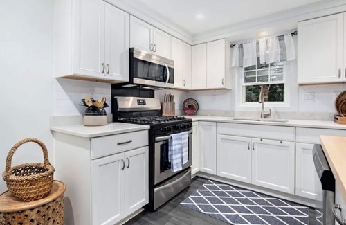 Three Oaks Cottage | Charming Three Oaks Cottage - dog friendly with a fenced yard and hot tub!