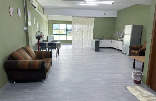 Sibu Apartment | Check In Studio Homestay 12pax 1 Big Room with 4 kingsize 2 single matress Spacious space Super Budget