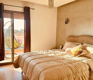 Gueliz Apartment | City Haven at Pearl Garden Pool and View