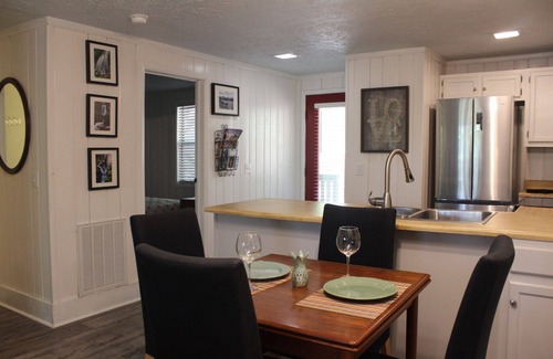 Salem Condo | Closest to pool - and free use of our canoe!