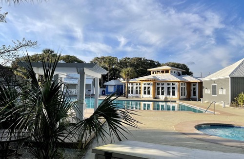 Saint Helena Island Apartment | Coastal Elegance. Poolside. Just steps from the beach! Cards available.