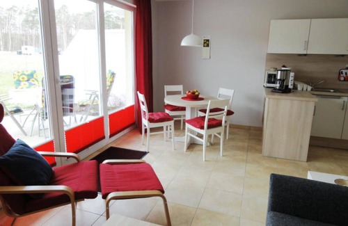 Gelbensande Apartment | Coastal Forest - apartment evening sun