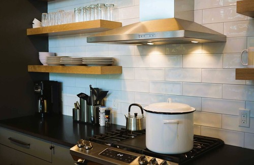 Mount Desert Cottage | Cobble Cove, pristine new cabin nestled on the shore of crystal-clear Long Pond.