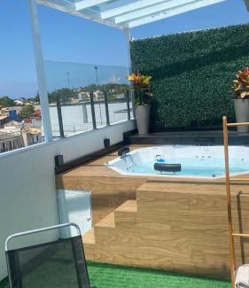 Costazul Apartment | Cobertura com Jacuzzi e Área Gourmet em Costazul