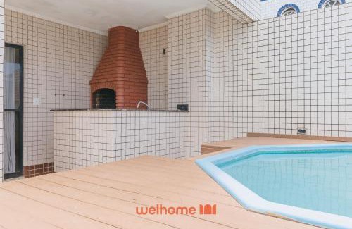 Tupi Apartment | Cobertura com piscina pé na areia em Praia Grande