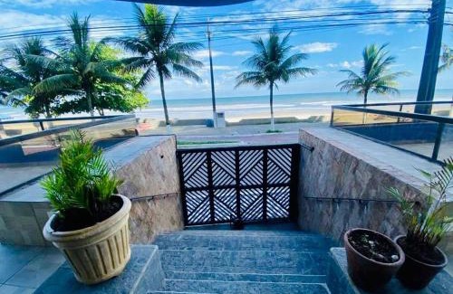 Mongagua Apartment | Cobertura Piscina Privativa frente e Vista Mar Centro Mongaguá
