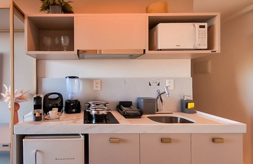 Joao Pessoa Apartment | Comfort Studio with balcony facing the sea